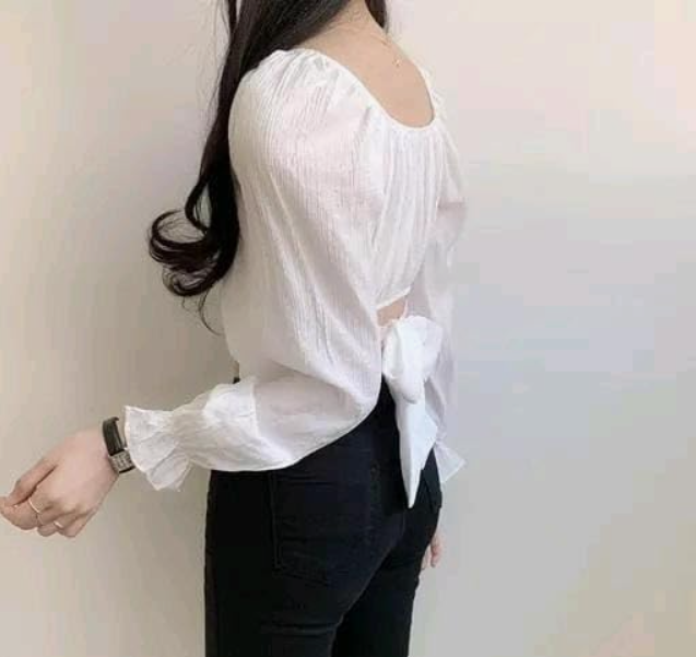 SK TRENDY TRADES Modern Classic Puff Style Full Sleeve Crop Top
